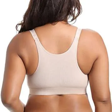 Gratlin Women's Plus Size Nursing Sports Bra for Comfortable Support