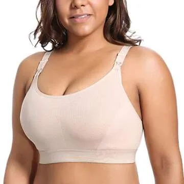 Comfortable Plus Size Nursing Sports Bra for Active Moms