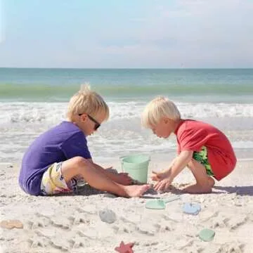 Travel Friendly 9Pcs Silicone Baby Beach Toys Set