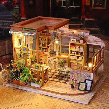 Kisoy Dollhouse Miniature DIY Kit for Creative Fun