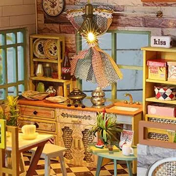 Kisoy Dollhouse Miniature DIY Kit for Creative Fun