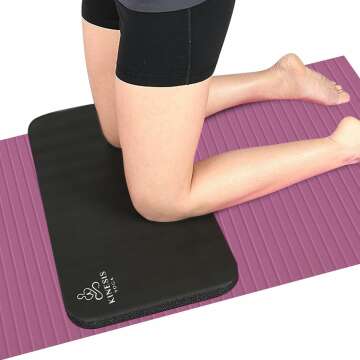 Knee Pad Cushion - 0.6 Inch Thick for Pain-Free Exercise & Yoga