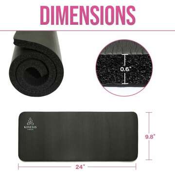 Comfortable 0.6 Inch Yoga Knee Pad Cushion