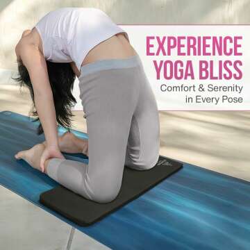 Comfortable 0.6 Inch Yoga Knee Pad Cushion