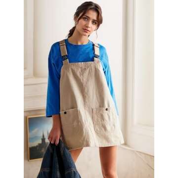 Stylish YUENIU Women's Denim Overalls for Summer Fun