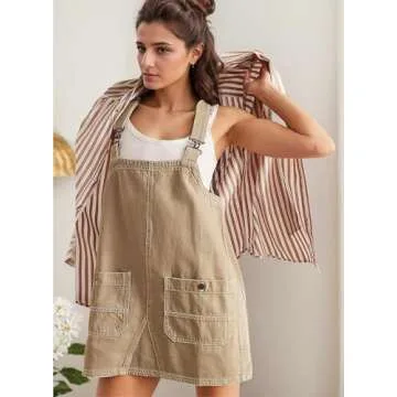 Stylish YUENIU Women's Denim Overalls for Summer Fun