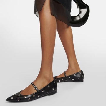 Orimeto Women Studded Ballet Flats - Comfortable & Chic Style