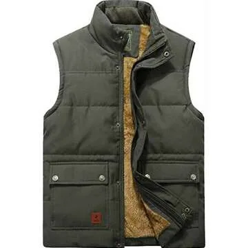 XinYangNi Men's Winter Puffer Vest - Cozy and Warm