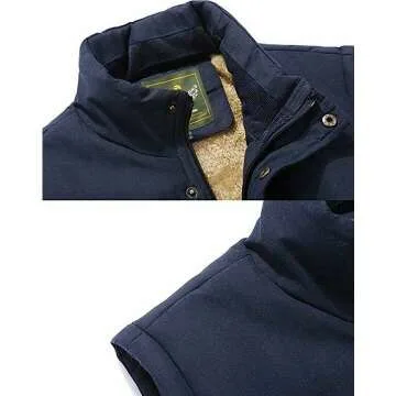 XinYangNi Men's Winter Puffer Vest - Cozy and Warm