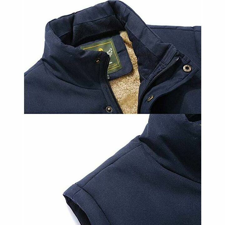 XinYangNi Men's Winter Puffer Vest - Cozy and Warm