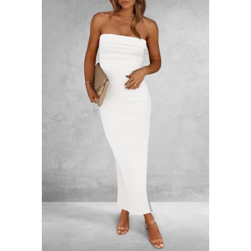 PRETTYGARDEN Women's Bodycon Maxi Tube Dress for Summer