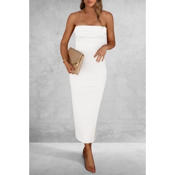 PRETTYGARDEN Women's Bodycon Maxi Tube Dress for Summer