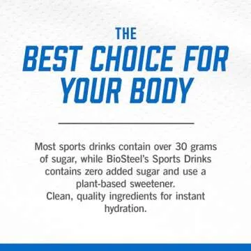 BioSteel Sports Drink, Great Tasting Hydration with 5 Essential Electrolytes, Blue Raspberry Flavor, 16.7 Fluid Ounces, 12-Pack
