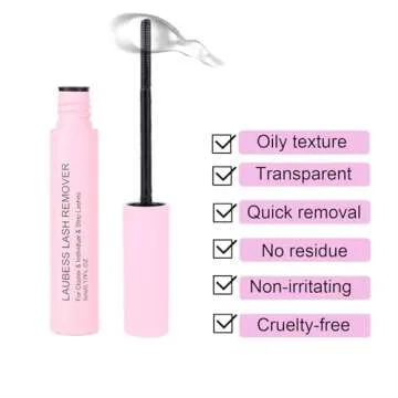 Lash Remover for Cluster Lashes 5ml LAUBESS LASH Remover for Lash Extensions at Home Lash Clusters DIY Eyelash Extension Remover DIY Lash Extension Remover Adhesive