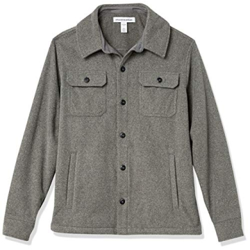 Men's Polar Fleece Shirt Jacket - Stylish & Warm