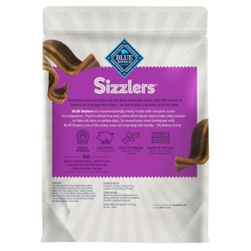 Blue Buffalo Sizzlers Bacon-Style Dog Treats, 15-oz Bag