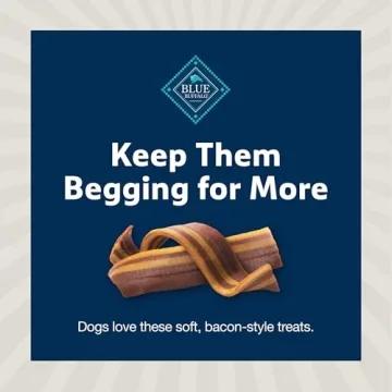 Blue Buffalo Sizzlers Bacon-Style Dog Treats, 15-oz Bag