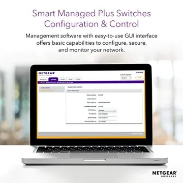 NETGEAR Smart Switch with 8 Ports and Silent Operation