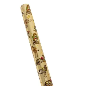 Caspari Gold Embossed Foil Gift Wrap - Elegant & Eco-Friendly