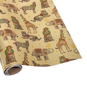 Caspari Gold Embossed Foil Gift Wrap - Elegant & Eco-Friendly