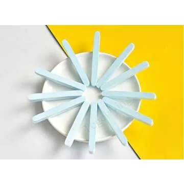 Facial Sponge Compressed,60 Pcs PVA Professional Makeup Removal Wash Round Face Sponges Spa Pads Exfoliating Cleansing for Women,Blue