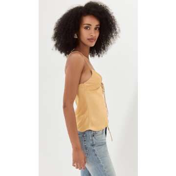 Lioness Women's Mariah Cami in Gold - Elegant and Chic