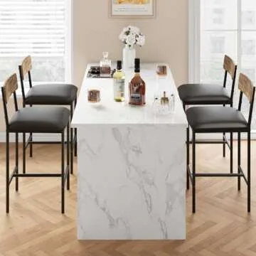 Upgrade Your Space with IDEALHOUSE Bar Stools Set of 4, Easy Assembly and Chic Design