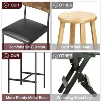 Stylish IDEALHOUSE Bar Stools Set of 4 for Your Kitchen