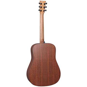 Martin Guitar X Series D-X2E Acoustic-Electric Guitar with Gig Bag, Sitka Spruce and KOA Pattern High-Pressure Laminate, D-14 Fret, Performing Artist Neck Shape HPL Mahogany Back/Side