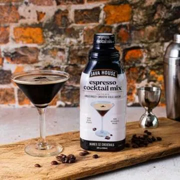 Java House Cold Brew Espresso Cocktail Mix, Ready to Use Liquid Coffee Concentrate– 32 fl oz (makes 32 cocktails)