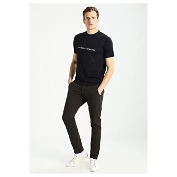 Stylish A|X Armani Exchange Men's Crew Neck Logo Tee
