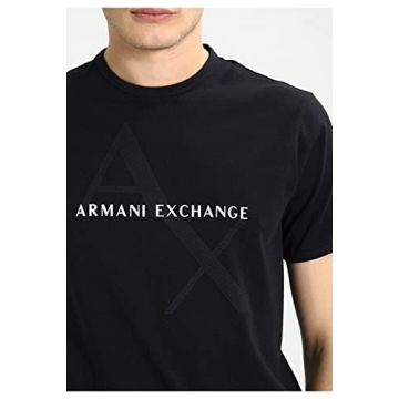 Stylish A|X Armani Exchange Men's Crew Neck Logo Tee