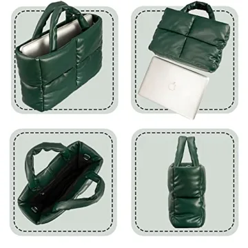 Stylish Large Quilted Puffer Tote Bag for Women