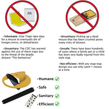 RinneTraps Flip N Slide Mouse Trap for Eco-Friendly Pest Control