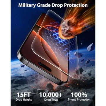 Mkeke Tempered Glass Screen Protector for iPhone 16 Pro