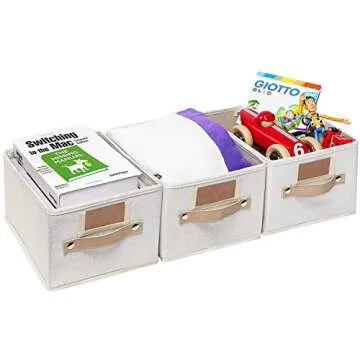 Sturdy OLLVIA Foldable Storage Bins Set for Home