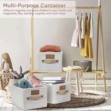 Sturdy OLLVIA Foldable Storage Bins Set for Home