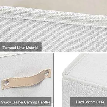 Sturdy OLLVIA Foldable Storage Bins Set for Home