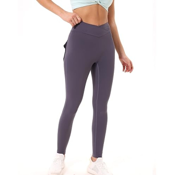 Danysu Women's Cargo Leggings with Pockets and Tummy Control