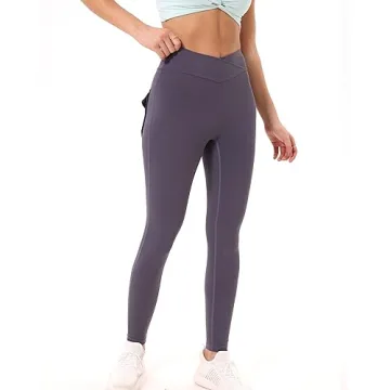 Danysu Women's Cargo Leggings with Pockets and Tummy Control