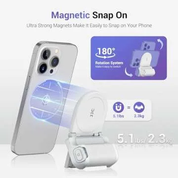 JJC Magnetic Phone Grip with Wireless Remote for Photography