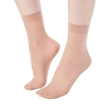 MANZI 12 Pairs Women's Ankle High Sheer Socks - Comfort & Durability