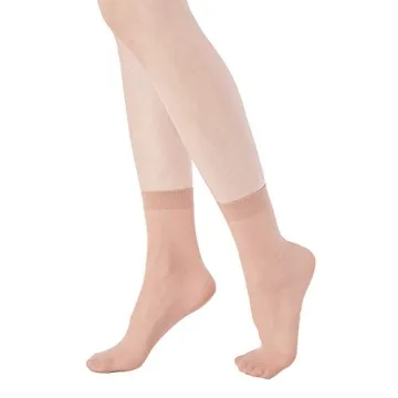 MANZI 12 Pairs Women's Ankle High Sheer Socks - Perfect Comfort