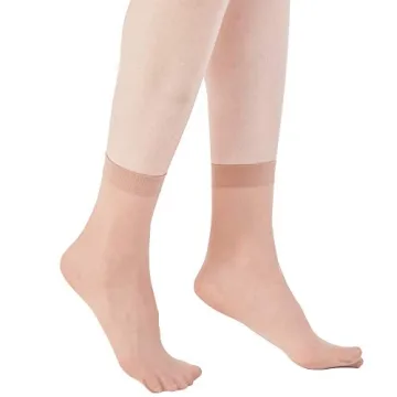 MANZI 12 Pairs Women's Ankle High Sheer Socks - Perfect Comfort