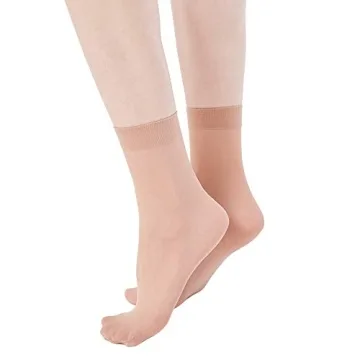 MANZI 12 Pairs Women's Ankle High Sheer Socks - Perfect Comfort