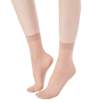 MANZI 12 Pairs Women's Ankle High Sheer Socks - Perfect Comfort