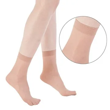 MANZI 12 Pairs Women's Ankle High Sheer Socks - Perfect Comfort