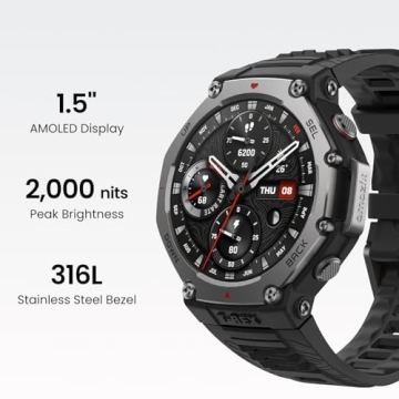 Amazfit T-Rex 3 Rugged Smartwatch GPS AI Voice Control