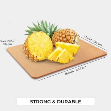 Freshware Eco-Friendly Wood Cutting Board - Dishwasher Safe