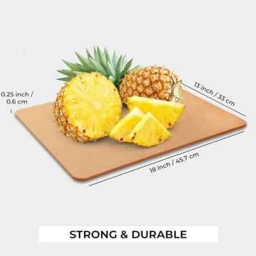 Freshware Eco-Friendly Wood Cutting Board - Dishwasher Safe